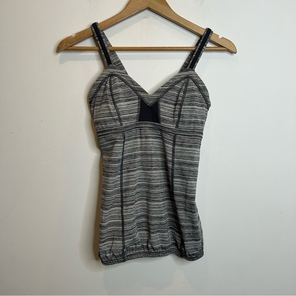 Lululemon Light Up Tank Top Grey Stripes - Picture 2 of 7